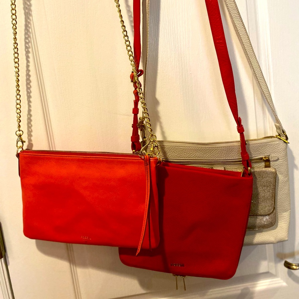 Fossil cross body bags 45 each 120(for 3)